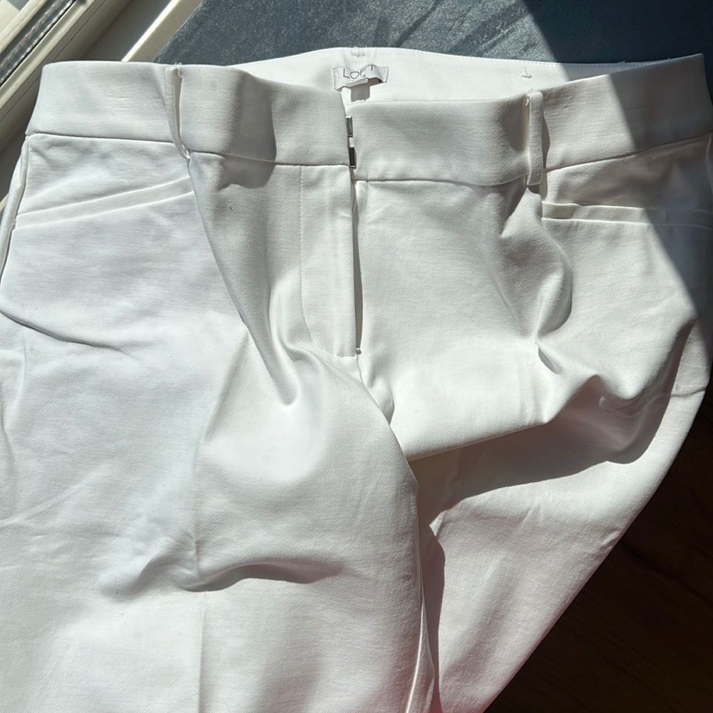 Women’s White Loft Dress Pants size 16